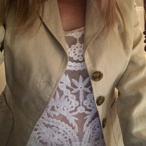 Women's 100% Linen Khaki Blazer